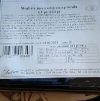 Sfogliata zucca salsiccia e provola