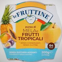 Purea di mela e frutti tropicali
