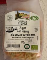 Zuppa di risone alla verza e cavolo nero