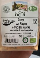 Zuppa com risone e ceci alla paprika