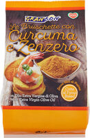 Le bruschette con curcuma e zenzero