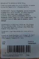 Bruschette speck e pepe 750gr