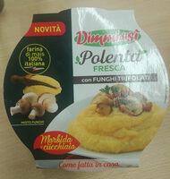 Polenta fresca con funghi trifolati