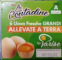 Le contadine 6 uova fresche grandi allevate a terra