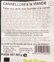 Cannelloni a la viande