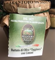 Battuto di olive "taggiasca" con limoni