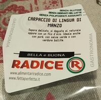 Carpaccio di lingua di manzo