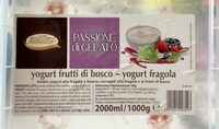 Passione di gelato yogurt frutti di bosco yogurt fragola
