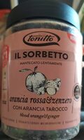 Il sorbetto all'arancia rossa e zenzero