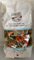 Pasta tricolorre con grano duro italiani