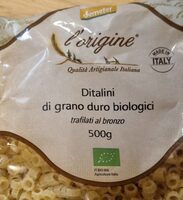 Ditalini di grano duro biologici