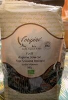 Fusilli di grano duro con Alga Spirulina biologici