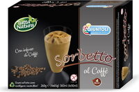 Flute con sorbetto al caffè pezzi