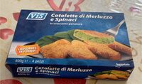 Cotolette di merluzzo e spinaci