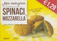 Mini medaglioni spinaci e mozzarella