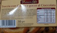 Treccia crema e gocce di cioccolato
