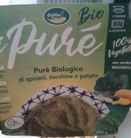 Pure biologico spinaci zucchine e patate