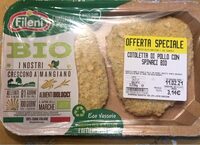 Cotoletta di pollo e spinaci bio