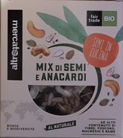 Mix di semi e anacardi