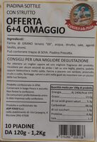 Piadina sottile con strutto