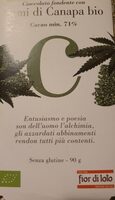 Cioccolato fondente con semi di canapa 71%