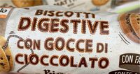 Biscotti digestive gocce di cioccolato