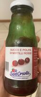 Succo e polpa di mirtilli rossi