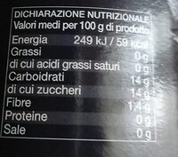 Succo e polpa di mirtilli