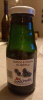 Succo e polpa di mirtilli