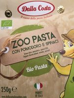 Organic Durum Wheat, Tomato, Spinach Pasta, Zoo