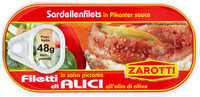 Filetti di alici all'olio di oliva in salsa piccante