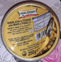 Insalata di tonno con mais e piselli