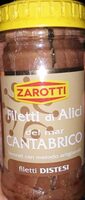 Filetti di alici del mar cantabrico