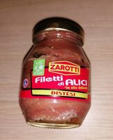 Filetti di alici distesi in olio delicato