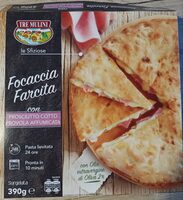 Focaccia farcita con prosciutto cotto provola affumicata