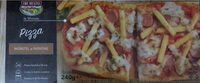 Pizza würstel e patatine