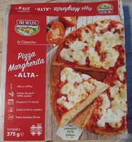 Pizza margherita alta