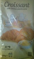 Croissant con crema pasticcera