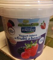 Yogurt intero di frutto di bosco
