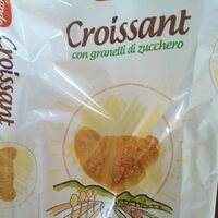 Croissant con granelli di zucchero