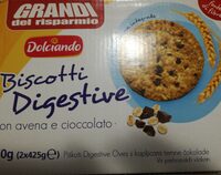 Dolciando biscotti digestive avena e cioccolato
