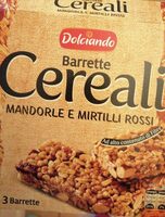 Barrette cereali mandorle e mirtilli