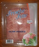 Fresche fette salame ungherese