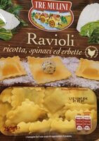 Ravioli ricotta, spinaci ed erbette