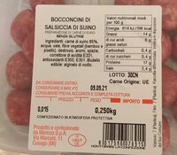 Bocconcini di salsiccia di suino