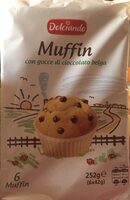Muffin con gocce di cioccolato belga