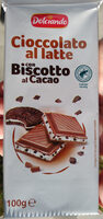Cioccolato al latte con biscotto