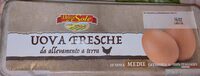 Uova fresche medie