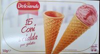 15 Coni in cialda per gelato