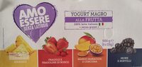 Yogurt magro alla frutta senza lattosio